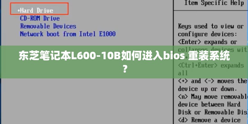 东芝笔记本L600-10B如何进入bios 重装系统? 东芝笔记本L600-10B如何进入bios 重装系统?