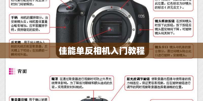 佳能单反相机入门教程